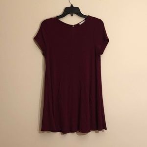 Maroon Abound t-shirt mini dress Large